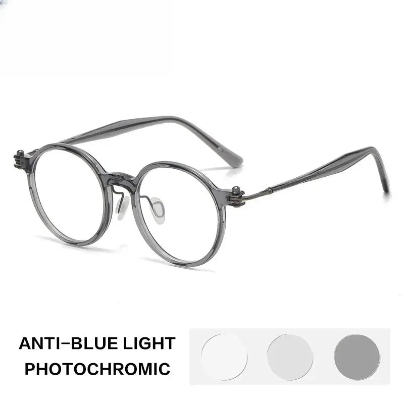 Unisex Round Full Rim Acetate Reading Glasses 75886 — view 6 | Rx Spectacle