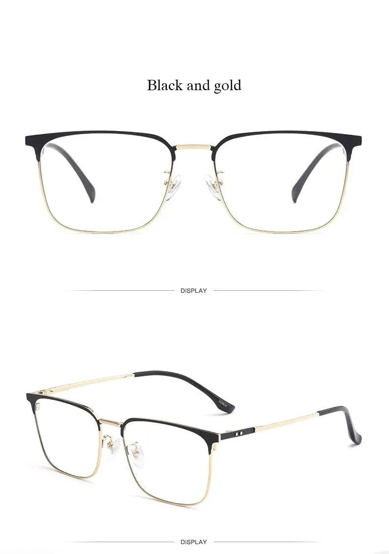 Men's Semi-Rimless Titanium Prescription Glasses 80092 — view 11 | Rx Spectacle