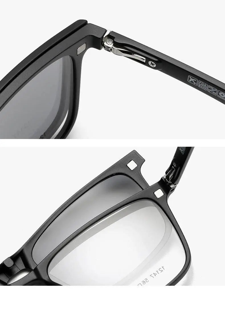 Unisex Full Rim Resin Clip-On Prescription Glasses 12147 — view 15 | Rx Spectacle