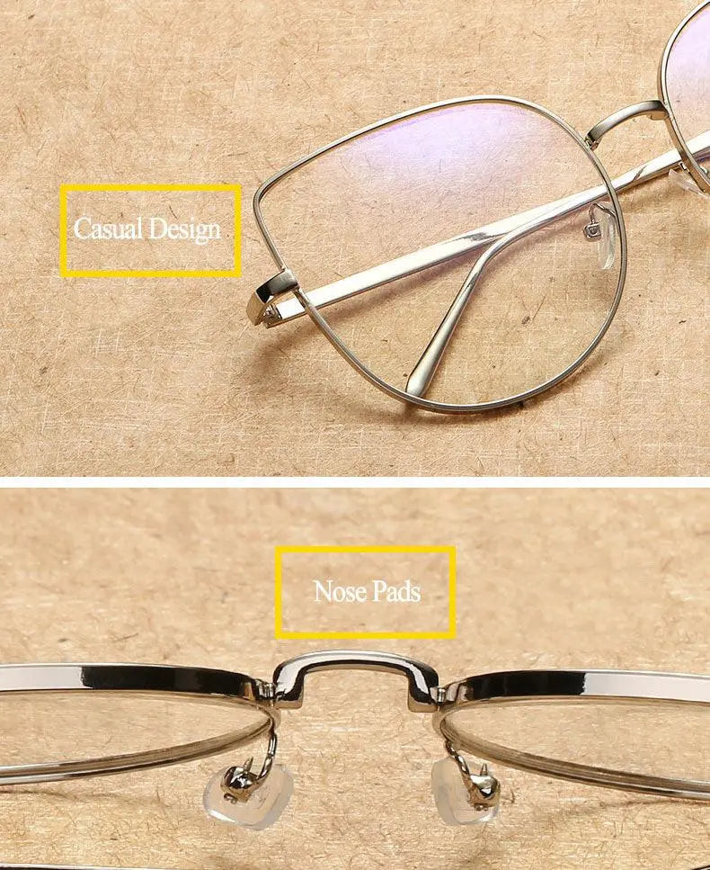 Women's Cat Eye Full Rim Alloy Prescription Glasses 3449 — view 19 | Rx Spectacle