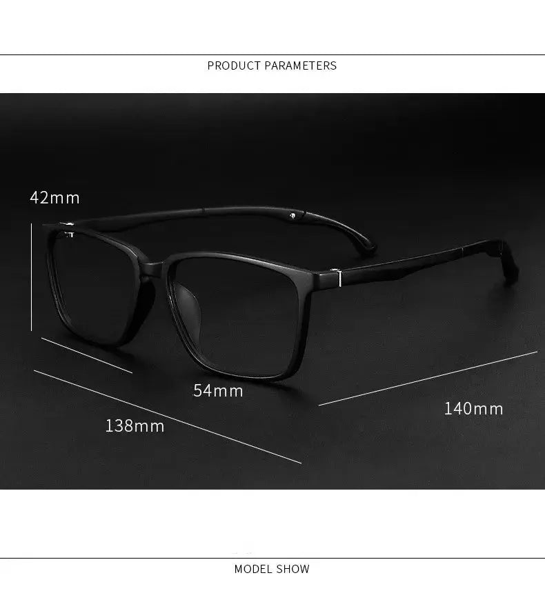 Unisex Square Full Rim TR90 Reading Glasses 6010 — view 5 | Rx Spectacle