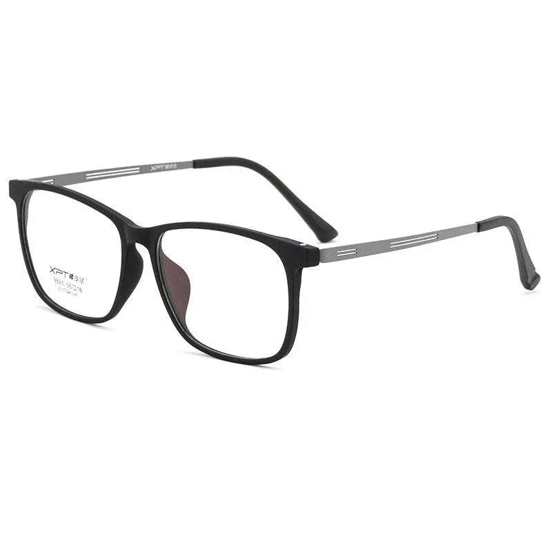 Men's Square Full Rim Titanium Oversized Prescription Glasses 9825 — view 11 | Rx Spectacle