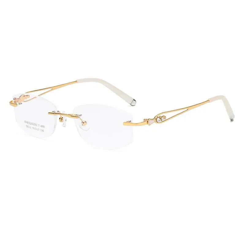 Women's Rimless Titanium Prescription Glasses 58111 — view 13 | Rx Spectacle