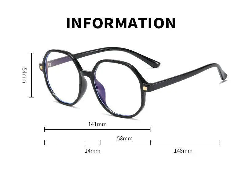 Women's Polygon Full Rim TR90 Prescription Glasses B9005ds — view 13 | Rx Spectacle