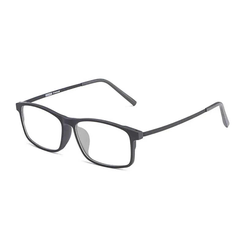 Unisex Square Full Rim Titanium Prescription Glasses 720991 — view 4 | Rx Spectacle