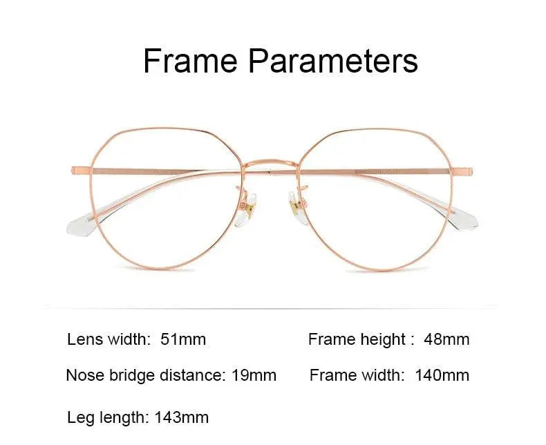 Unisex Oval Full Rim Titanium Prescription Glasses 89180 — view 13 | Rx Spectacle