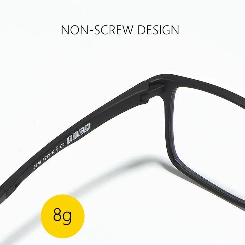 Unisex Square Full Rim TR90 Prescription Glasses 8870 — view 11 | Rx Spectacle