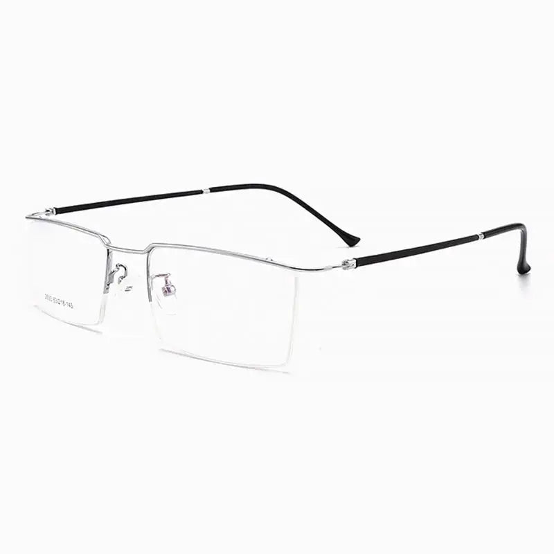 Women's Browline Semi-Rimless Alloy Prescription Glasses 25337 — view 6 | Rx Spectacle