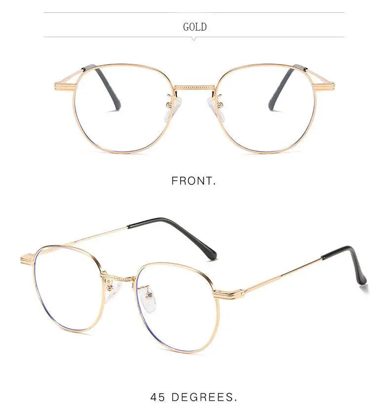 Unisex Round Full Rim Titanium Prescription Glasses 6288 — view 15 | Rx Spectacle