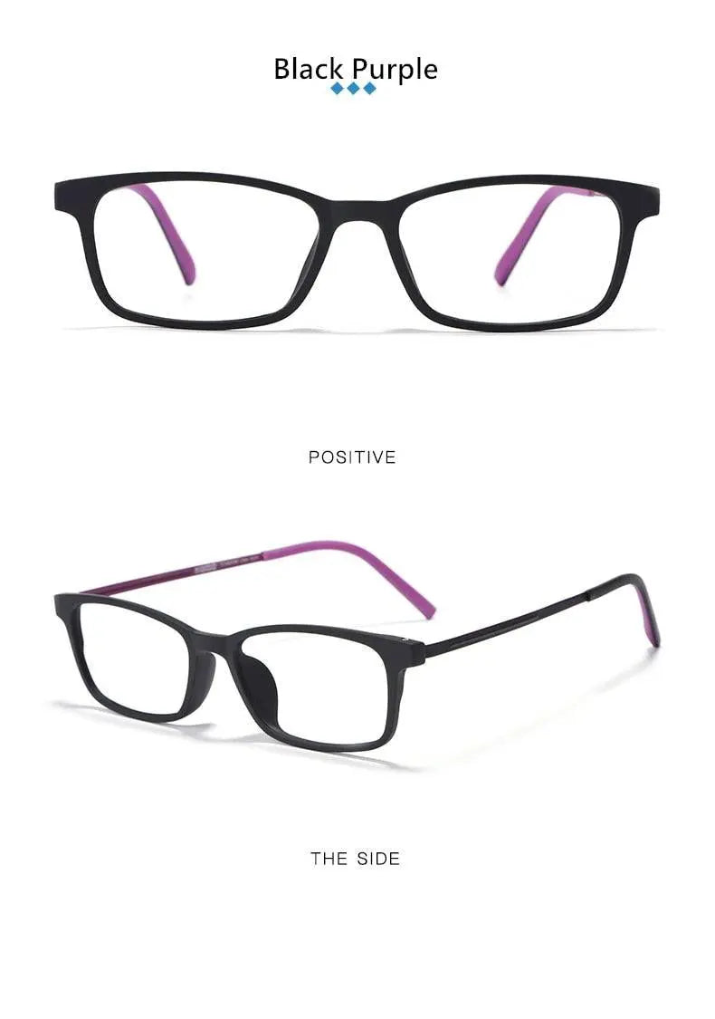 Unisex Full Rim Titanium Prescription Glasses 8802 — view 15 | Rx Spectacle