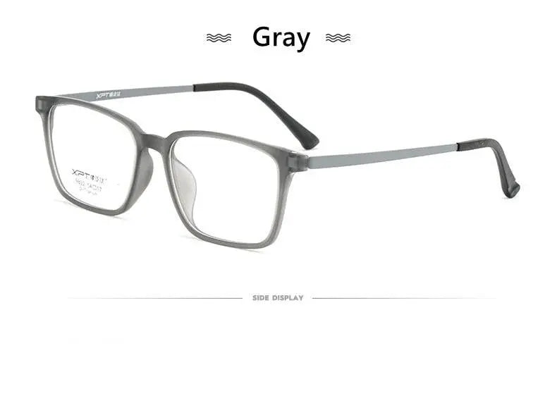 Men's Square Full Rim Titanium Prescription Glasses 9822 — view 19 | Rx Spectacle