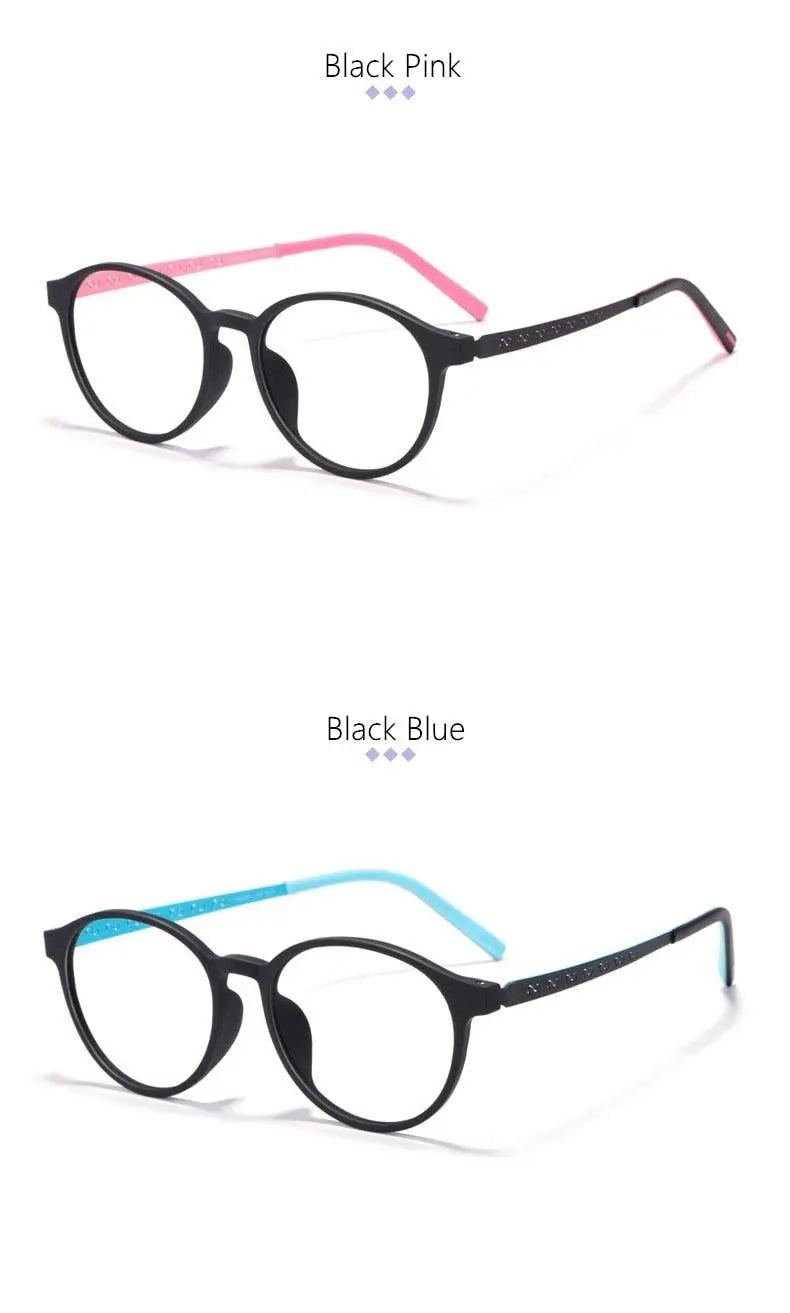 Unisex Round Full Rim Titanium Prescription Glasses 8868T — view 16 | Rx Spectacle