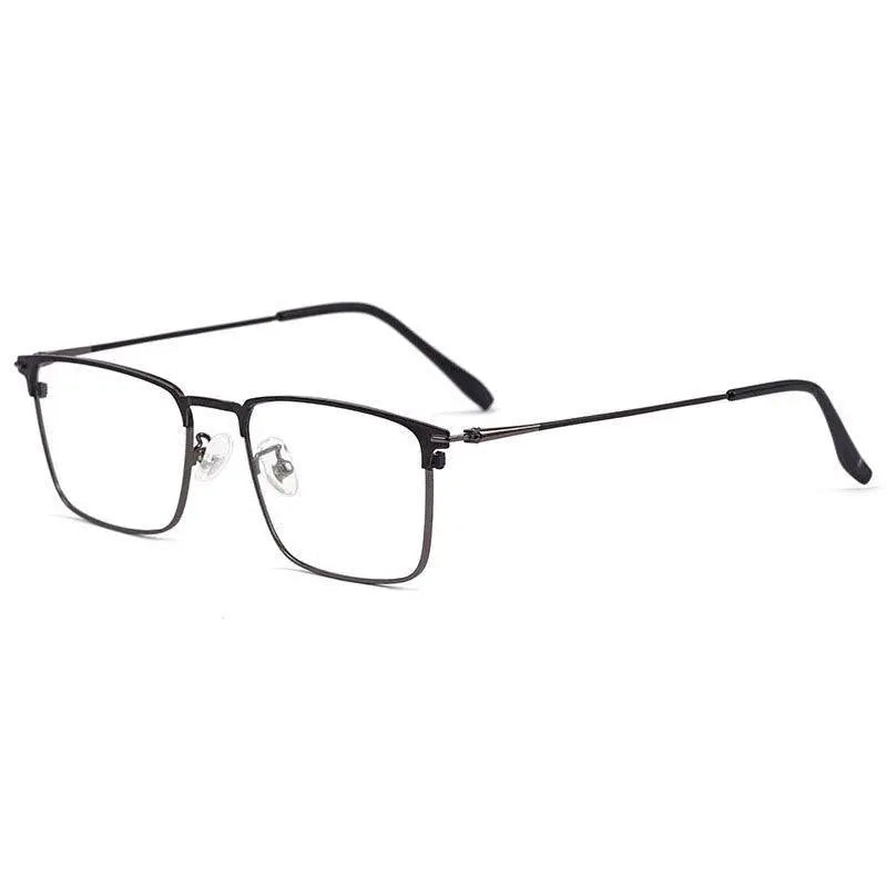 Men's Square Full Rim Alloy Prescription Glasses 0606 — view 11 | Rx Spectacle