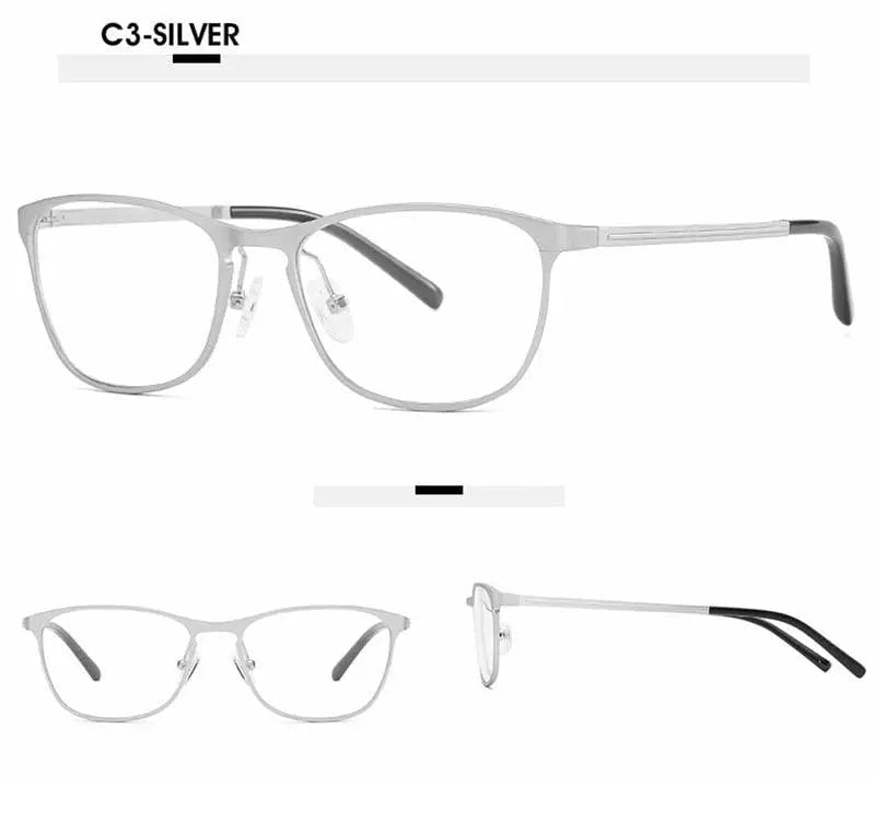 Unisex Square Full Rim Alloy Prescription Glasses 6290 — view 16 | Rx Spectacle