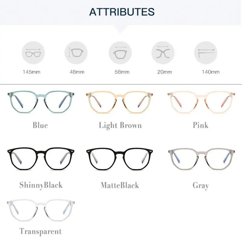 Unisex Round Full Rim TR90 Prescription Glasses 203 — view 12 | Rx Spectacle