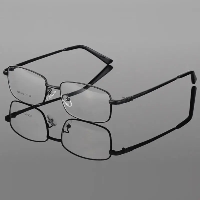 Unisex Square Full Rim Alloy Prescription Glasses 66902 — view 5 | Rx Spectacle