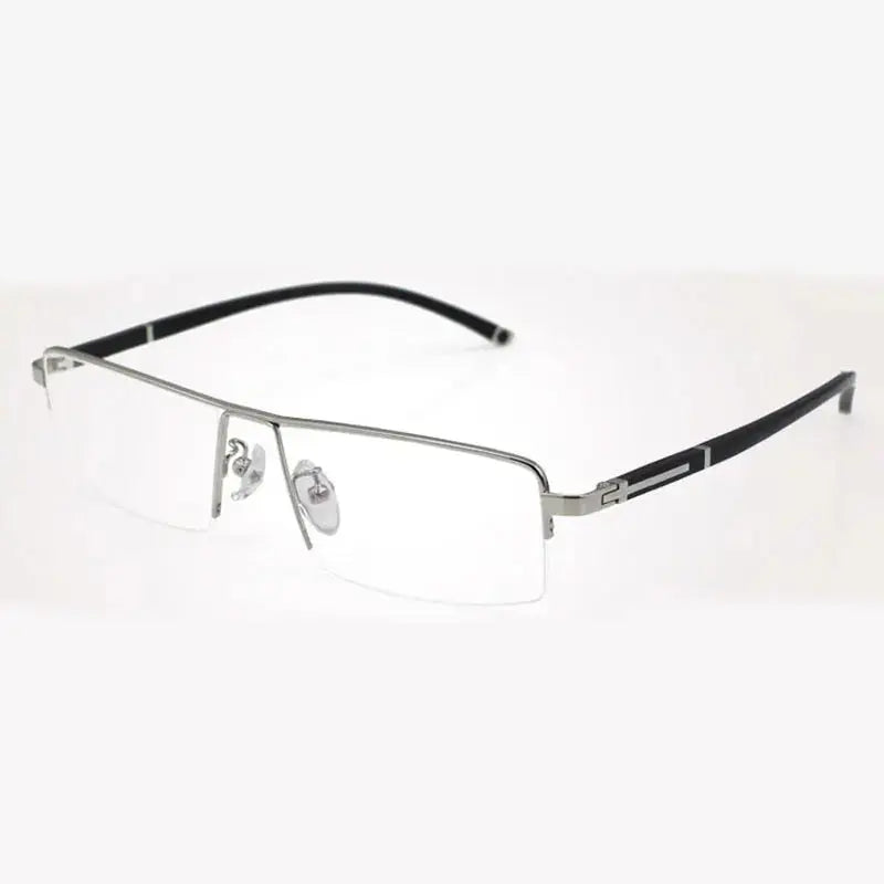 Women's Square Semi-Rimless Alloy Prescription Glasses 56200 — view 6 | Rx Spectacle