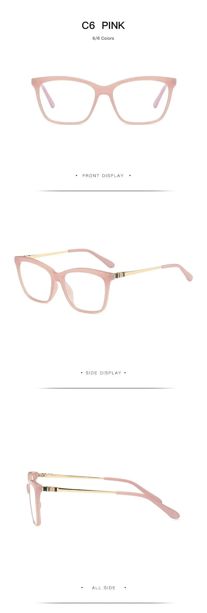 Women's Round Full Rim TR90 Prescription Glasses 2060 — view 21 | Rx Spectacle