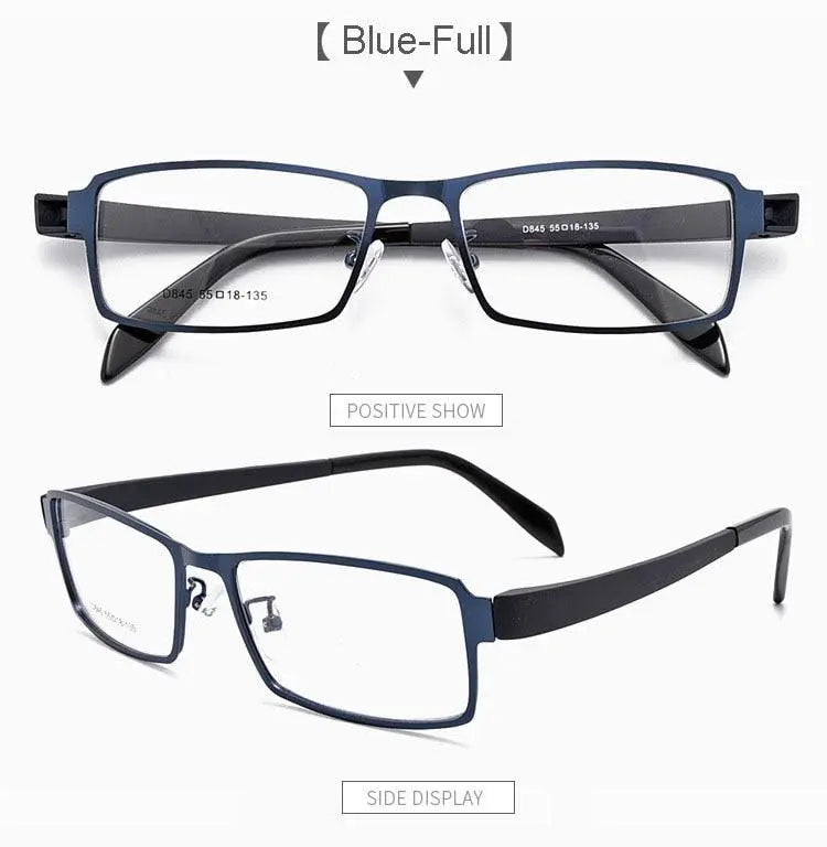 Men's Full Rim Alloy Prescription Glasses D849/D845 — view 22 | Rx Spectacle