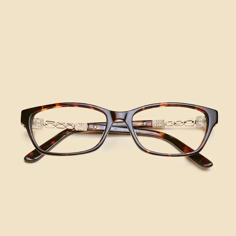 Women's Square Full Rim Titanium Prescription Glasses 424061 — view 5 | Rx Spectacle