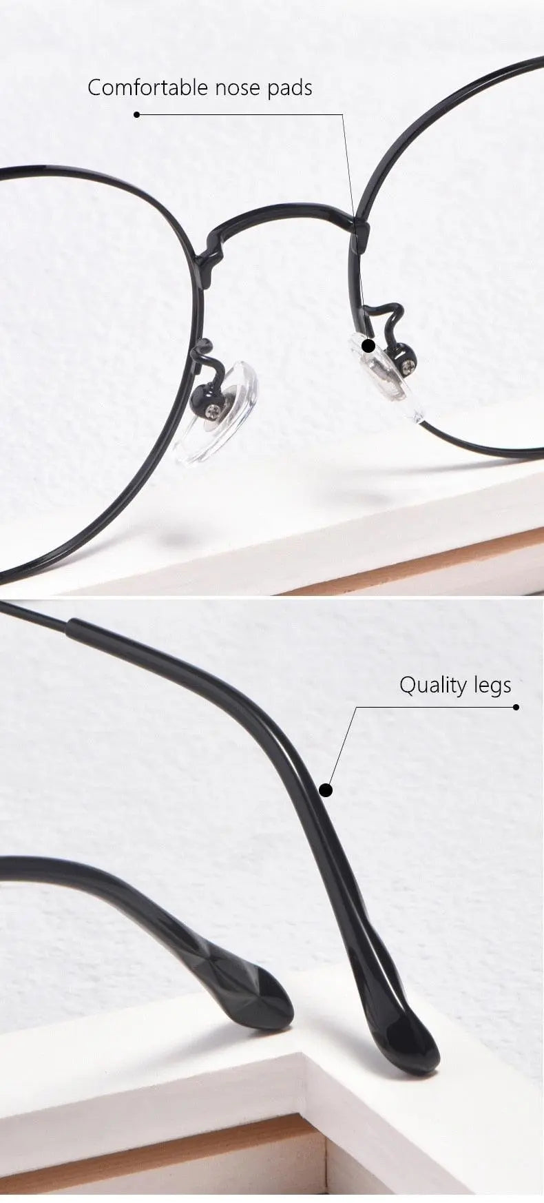 Unisex Round Full Rim Titanium Prescription Glasses 6621X — view 17 | Rx Spectacle