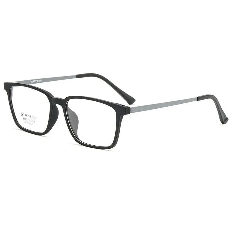 Men's Square Full Rim Titanium Prescription Glasses 9822 — view 12 | Rx Spectacle