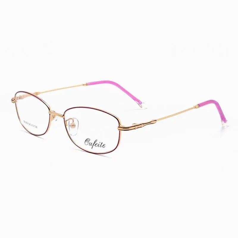 Women's Rectangular Full Rim Alloy Prescription Glasses 050 — view 18 | Rx Spectacle
