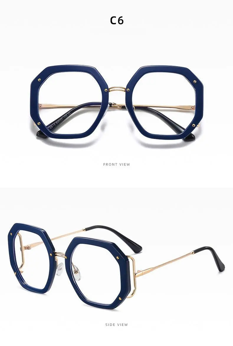 Women's Polygon Full Rim TR90 Prescription Glasses 95243 — view 20 | Rx Spectacle