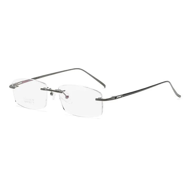 Men's Rimless Titanium Prescription Glasses 9079 — view 11 | Rx Spectacle