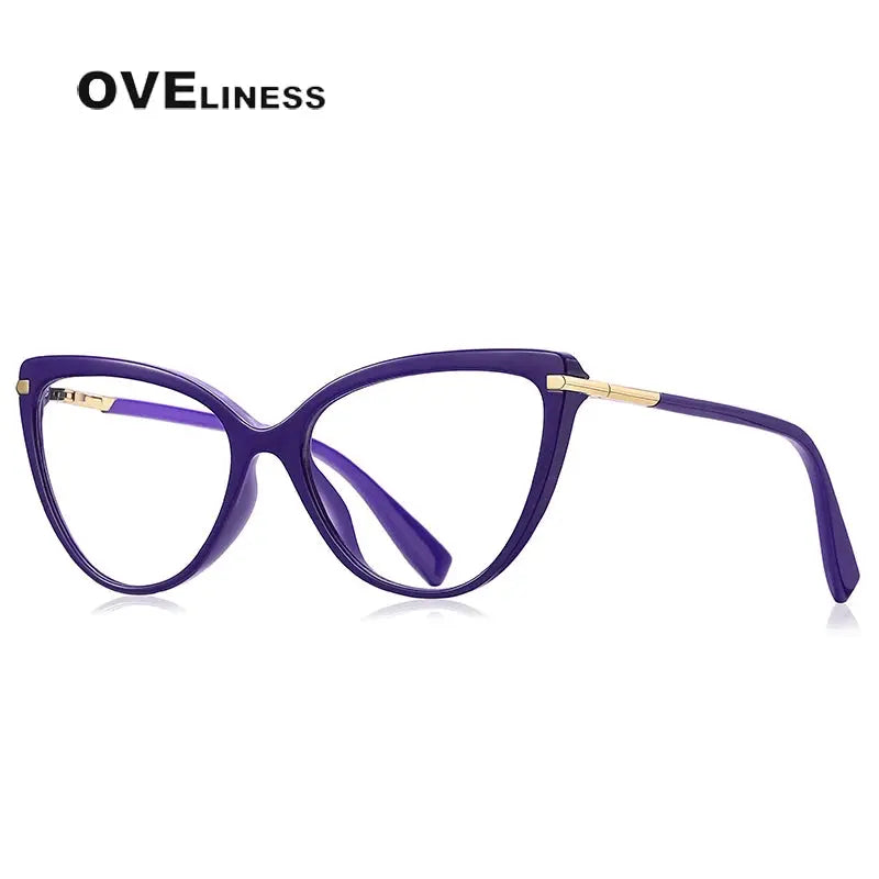 Women's Square Full Rim Titanium Prescription Glasses 22098 — view 8 | Rx Spectacle