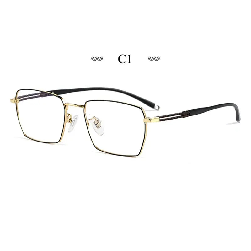 Women's Polygon Full Rim Titanium Prescription Glasses 860347 — view 6 | Rx Spectacle