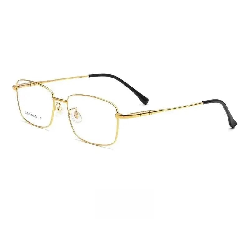 Men's Square Full Rim Titanium Prescription Glasses Mc82208 — view 10 | Rx Spectacle
