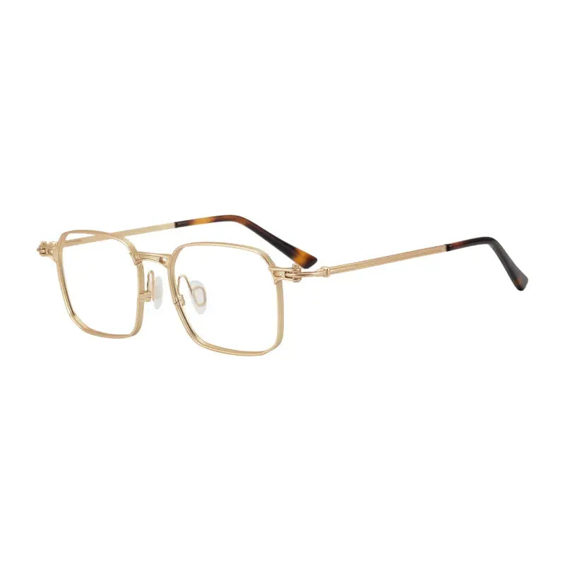 Unisex Square Full Rim Titanium Oversized Prescription Glasses 885892 — view 5 | Rx Spectacle