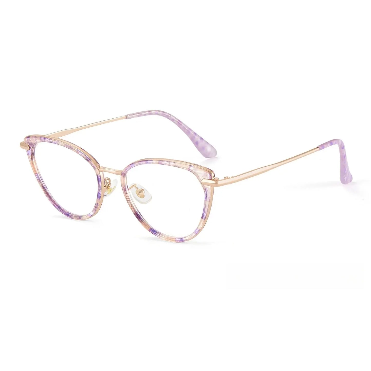 Women's Cat Eye Full Rim TR90 Prescription Glasses Y1911 — view 10 | Rx Spectacle