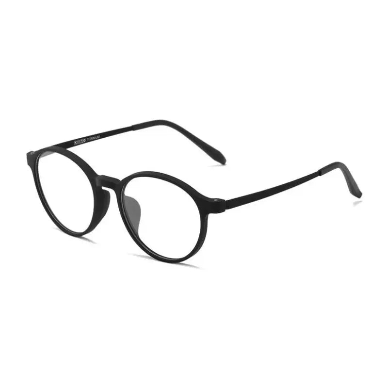 Women's Round Full Rim Titanium Prescription Glasses 913562 — view 7 | Rx Spectacle