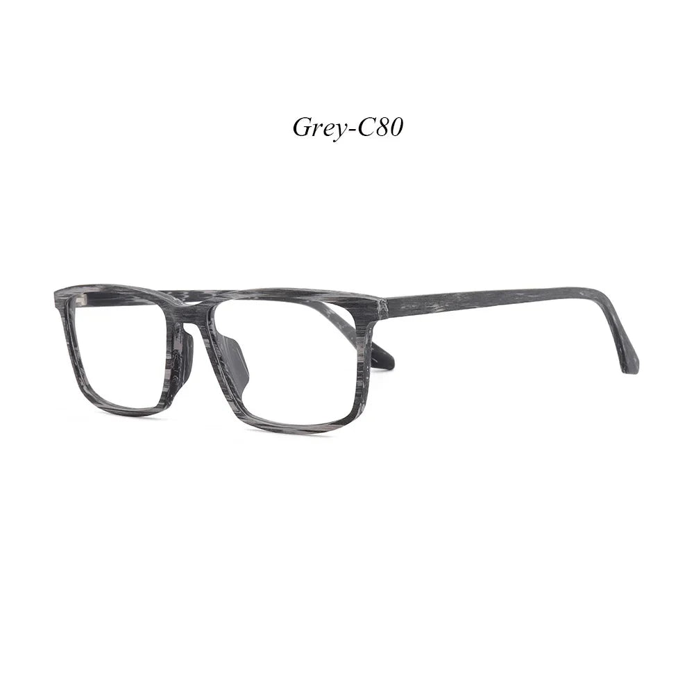 Men's Square Full Rim Titanium Prescription Glasses 169500 — view 8 | Rx Spectacle