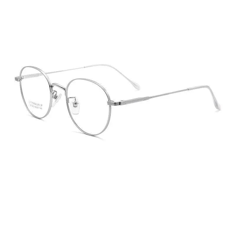 Unisex Polygon Full Rim Titanium Prescription Glasses Bt082t — view 12 | Rx Spectacle