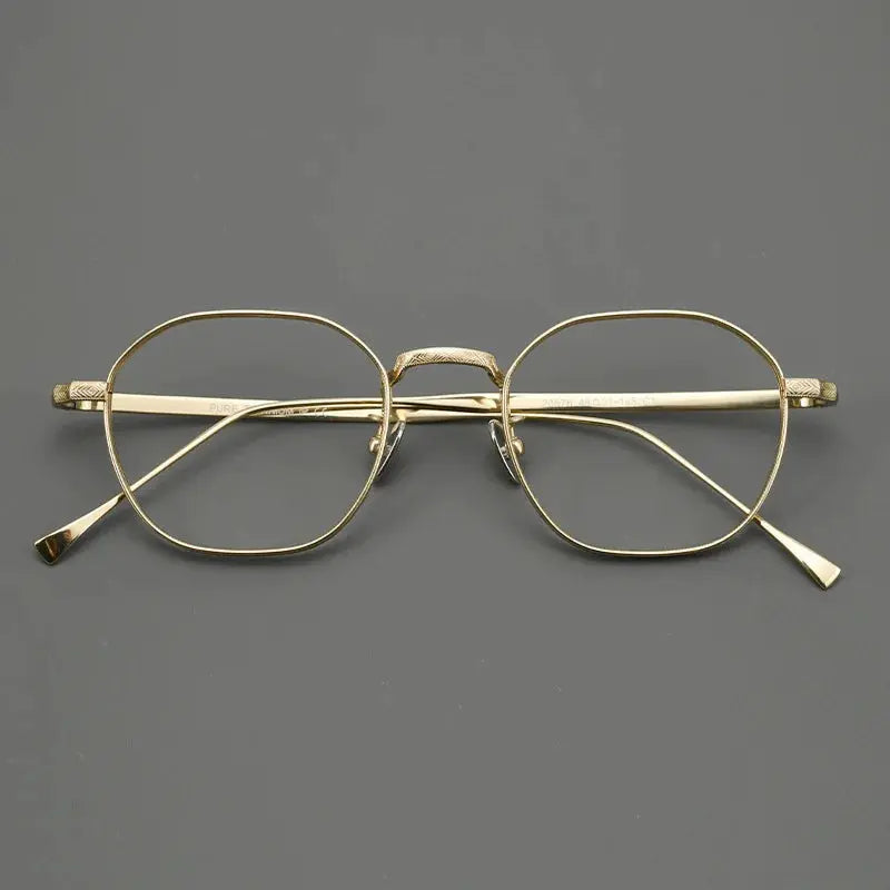 Women's Polygon Full Rim Titanium Prescription Glasses 320867 — view 6 | Rx Spectacle