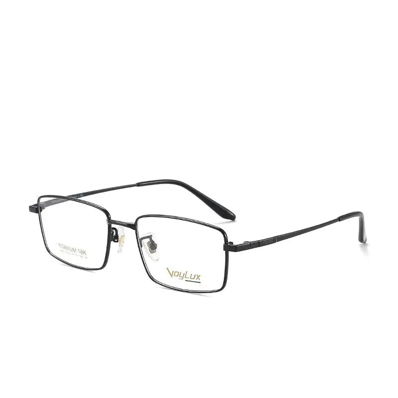 Women's Square Full Rim Titanium Prescription Glasses 689122 — view 6 | Rx Spectacle