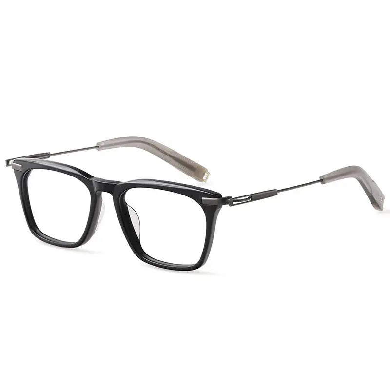 Men's Square Full Rim Titanium Oversized Prescription Glasses 403000 — view 7 | Rx Spectacle