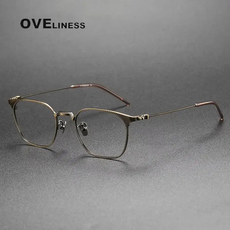 Men's Polygon Full Rim Titanium Prescription Glasses 67162 — view 6 | Rx Spectacle