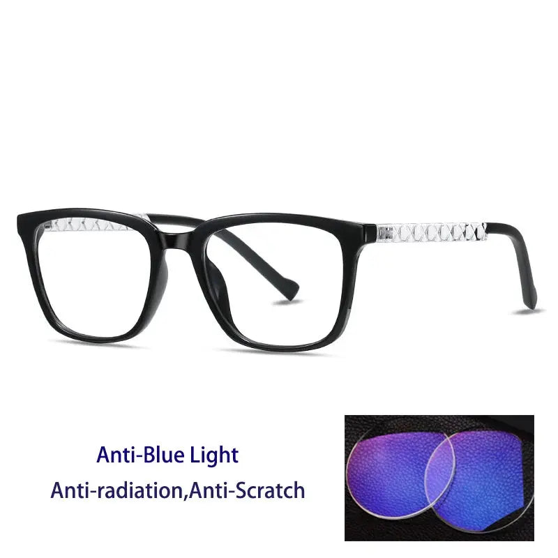 Unisex Square Full Rim Acetate Reading Glasses 70017 — view 8 | Rx Spectacle
