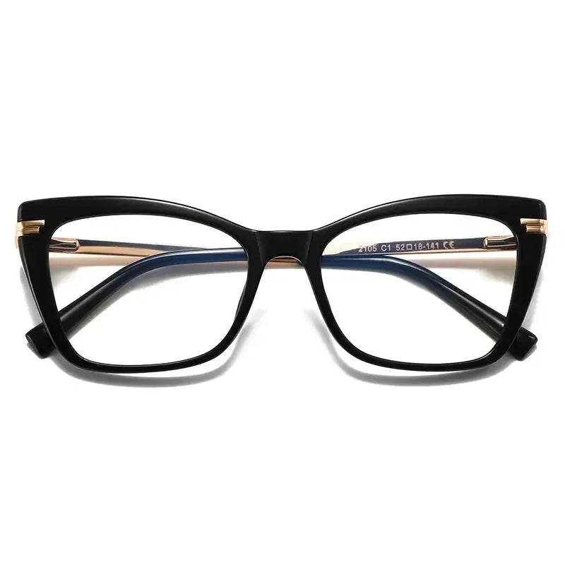 Women's Cat Eye Full Rim TR90 Prescription Glasses 62105 — view 8 | Rx Spectacle