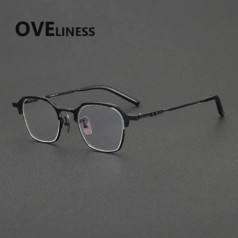 Unisex Round Full Rim Titanium Prescription Glasses 32204 — view 5 | Rx Spectacle