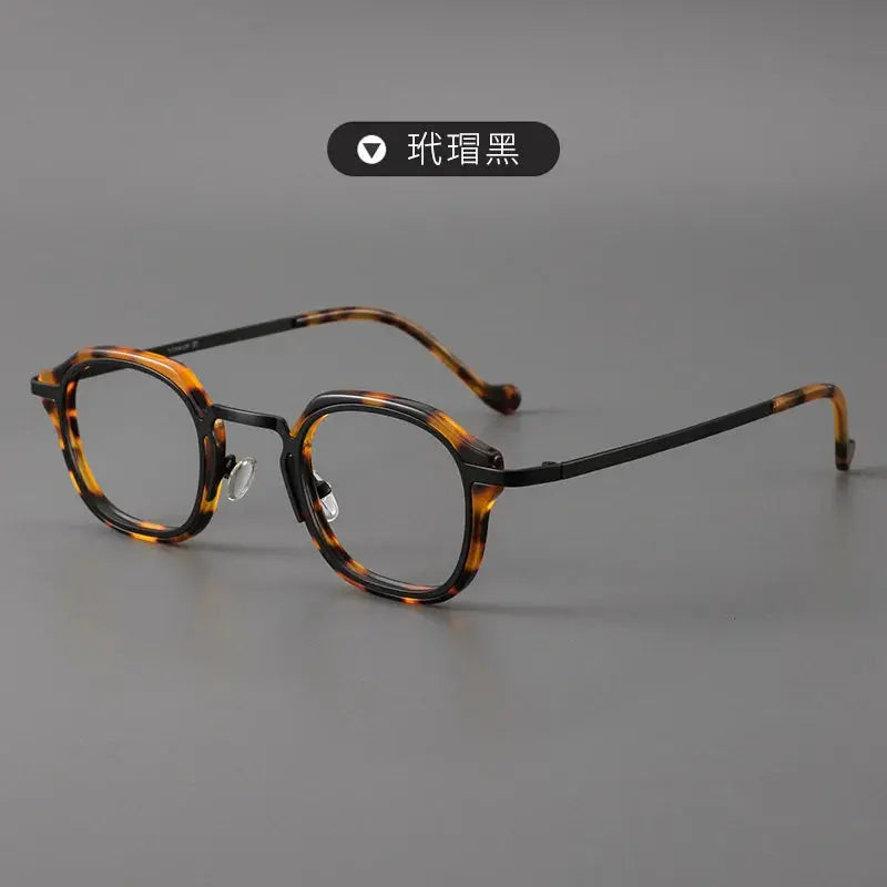 Women's Square Full Rim Titanium Prescription Glasses 192777 — view 5 | Rx Spectacle
