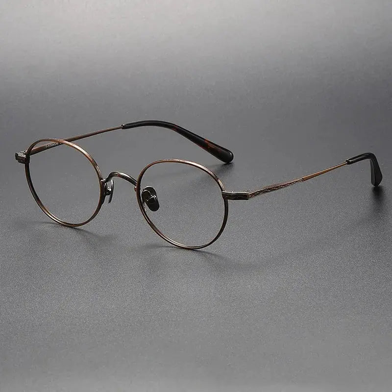Women's Oval Full Rim Titanium Prescription Glasses 27501 — view 6 | Rx Spectacle