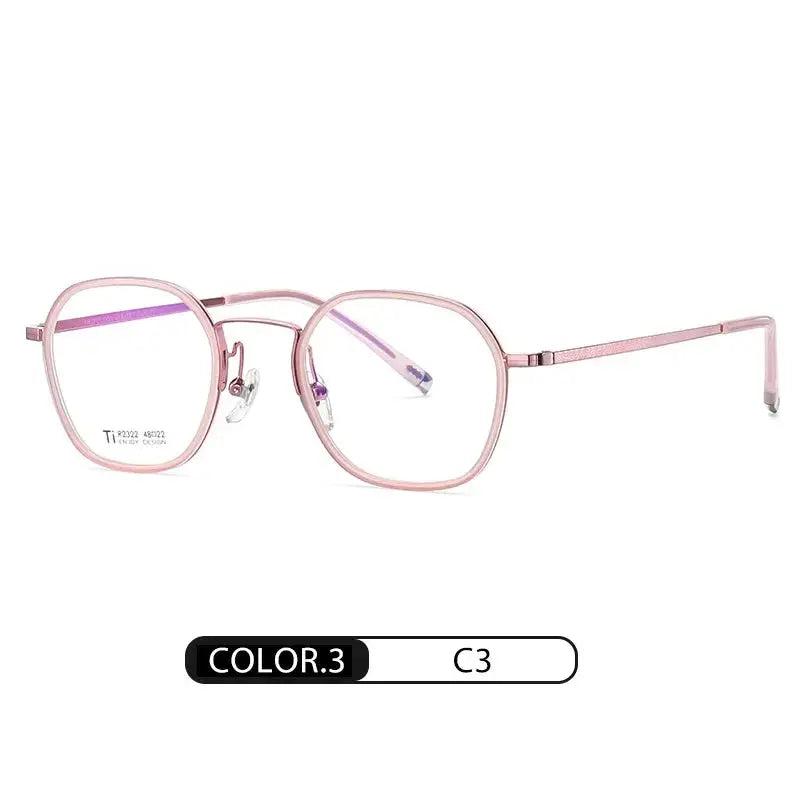 Women's Oval Full Rim Titanium Prescription Glasses 72322 — view 6 | Rx Spectacle