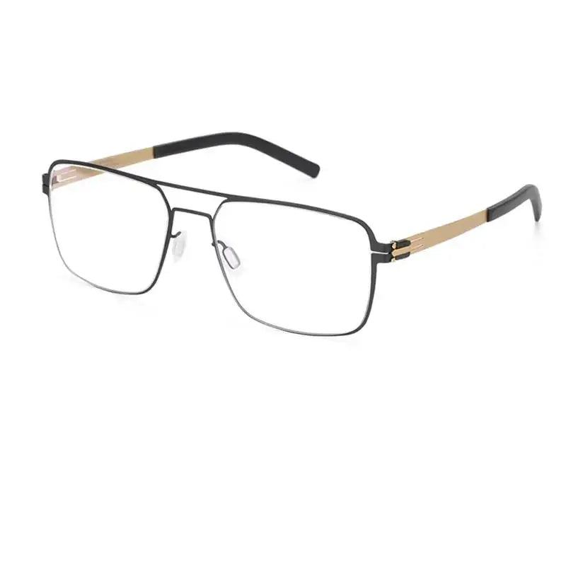 Women's Square Full Rim Stainless Steel Prescription Glasses 551744 — view 5 | Rx Spectacle