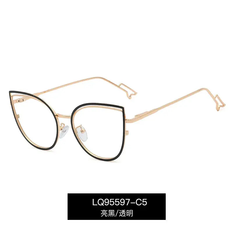 Women's Cat Eye Full Rim TR90 Prescription Glasses 95597 — view 9 | Rx Spectacle
