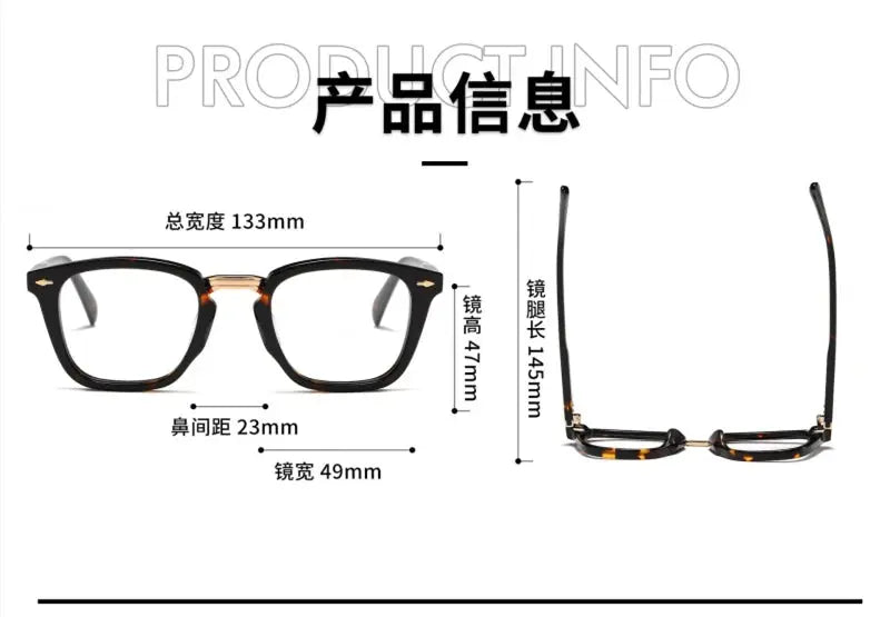 Unisex Square Full Rim Acetate Prescription Glasses 4923145 — view 10 | Rx Spectacle